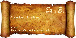 Szalai Endre névjegykártya